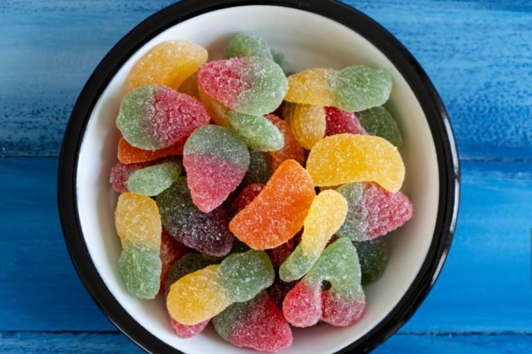 A bowl full of nootropic mushroom gummies