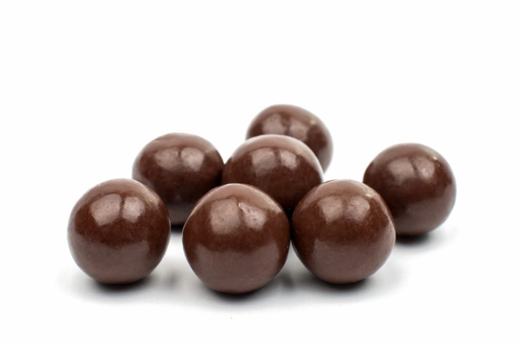 A collection of chocolate gummmies shown in the image