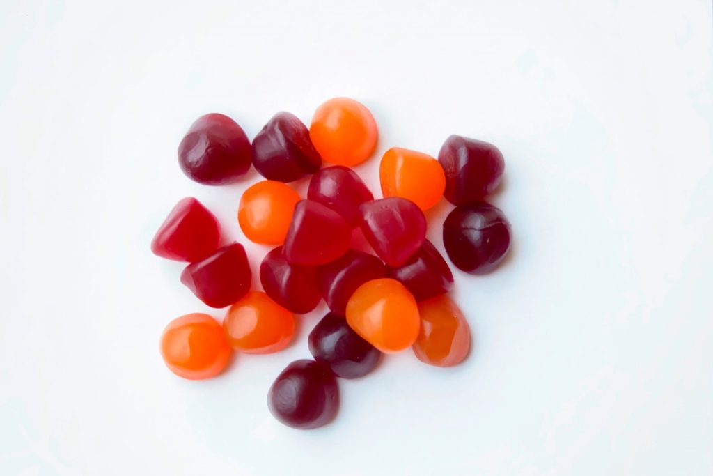 A collection of plant people mushroom gummies