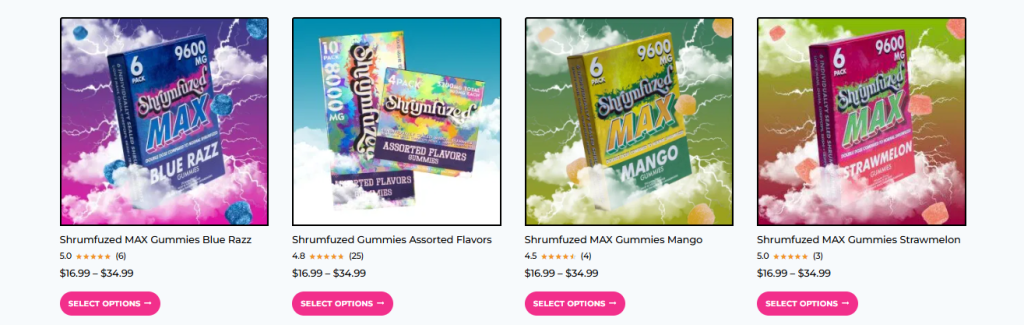 Best Shrooms Strain in the form of shrumfuzed gummies