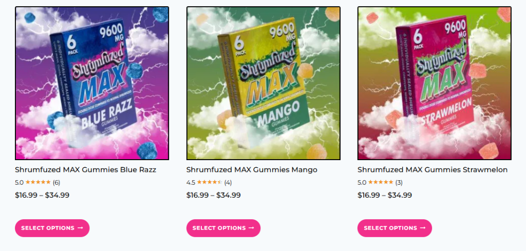 Shrumfuzed Max mushroom gummies for sale