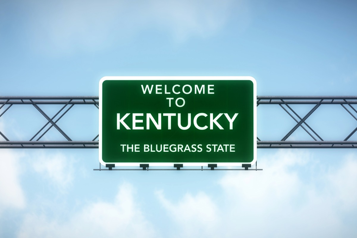 Welcome to Kentucky sign board